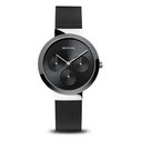 Bering Time Ceramic Γυναικείο Ρολόι 36mm Μπαταρίας με Μαύρο Μεταλλικό Μπρασελέ 35036-102