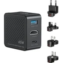 Unitek Travel Tri Pro 65W 3-in-1 GaN Charger Hub with HDMI 4K@60Hz (P1242 / P1242A)