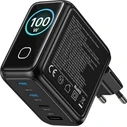 Unitek GaN Charger with Display / 100W / 3× USB-C / 1× USB-A / PD3.0 / QC4.0
