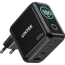 Unitek GaN Charger with Display / 100W / 3× USB-C / 1× USB-A / PD3.0 / QC4.0