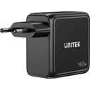 Unitek Φορτιστής GaN με οθόνη | 140W | 3x USB-C | 1x USB-A | PD3.0 | QC4.0