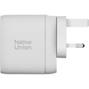 Native Union Φορτιστής Τοίχου 67W GaN 3-Θύρες (2x USB-C, 1x USB-A) - Λευκό