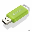 USB Flash Verbatim V DATABAR Μαύρο 32 GB (x10) 