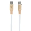 Guess GUCCLALRGDD cable USB-C / USB-C 1.5m Fast Charging Ebossed Logo light gold