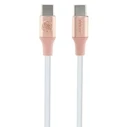 Guess GUCCLALRGDP cable USB-C / USB-C 1.5m Fast Charging Ebossed Logo pink