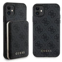 Guess GUBPM5N614GEMGK Apple iPhone 11 hardcase + Powerbank 5000mAh MagSafe 4G Metal Logo black