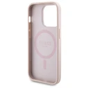 Guess GUBPM5P14L4GEMGP Apple iPhone 14 Pro hardcase + Powerbank 5000mAh MagSafe 4G Metal Logo pink