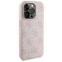 Guess GUBPM5P15L4GEMGP Apple iPhone 15 Pro hardcase + Powerbank 5000mAh MagSafe 4G Metal Logo pink