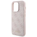 Guess GUBPM5P15L4GEMGP Apple iPhone 15 Pro hardcase + Powerbank 5000mAh MagSafe 4G Metal Logo pink