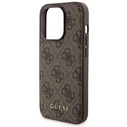 Guess GUBPM5P15L4GEMGW Apple iPhone 15 Pro hardcase + Powerbank 5000mAh MagSafe 4G Metal Logo brown