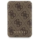 Guess GUBPM5P15L4GEMGW Apple iPhone 15 Pro hardcase + Powerbank 5000mAh MagSafe 4G Metal Logo brown