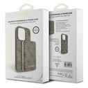 Guess GUBPM5P15L4GEMGW Apple iPhone 15 Pro hardcase + Powerbank 5000mAh MagSafe 4G Metal Logo brown