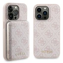 Guess GUBPM5P15X4GEMGP Apple iPhone 15 Pro Max hardcase + Powerbank 5000mAh MagSafe 4G Metal Logo pink