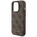 Guess GUBPM5P15X4GEMGW Apple iPhone 15 Pro Max hardcase + Powerbank 5000mAh MagSafe 4G Metal Logo brown