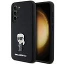 Karl Lagerfeld KLHCS24MSMHKNPK Samsung Galaxy S24+ Plus Silicone Ikonik Metal Pin black