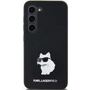 Karl Lagerfeld KLHCSA35SMHCNPK Samsung Galaxy A35 hardcase Silicone Choupette Metal Pin black