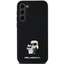 Karl Lagerfeld KLHCSA35SMHKCNPK Samsung Galaxy A35 hardcase Silicone Karl&Choupette Metal Pin black