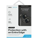 UNIQ Optix Aluminium Camera Lens Protector Apple iPhone 15 / 15 Plus midnight black