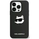 Karl Lagerfeld KLHMP15XSCHPPLK Apple iPhone 15 Pro Max hardcase Silicone Choupette Head MagSafe black