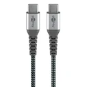 Goobay Braided USB 2.0 Cable USB-C male - USB-C 60W PD Γκρι 0.5m 49301
