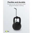 Goobay Braided USB 2.0 Cable USB-C male - USB-C 60W PD Γκρι 0.5m 49301