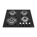 IsEasy MGBG-604B Εντοιχιζόμενη Εστία Αερίου 4-ζωνών με Γυάλινη Επιφάνεια (Λευκό)