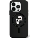 Karl Lagerfeld KLHMP15LSCMKCRHK Apple iPhone 15 Pro hardcase Silicone Karl & Choupette MagSafe black