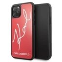 Karl Lagerfeld KLHCN65DLKSRE iPhone 11 Pro Max red hard case Signature Glitter