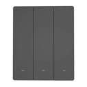 Sonoff M5-3C-80 (M53c80) Recessed Wi‑Fi Triple Wall Switch with Grey Frame