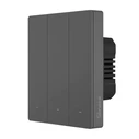 Sonoff M5-3C-80 (M53c80) Recessed Wi‑Fi Triple Wall Switch with Grey Frame