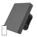 Sonoff M5-3C-80 (M53c80) Recessed Wi‑Fi Triple Wall Switch with Grey Frame