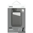 UNIQ Lyden DS RFID magnetic wallet with stand function charcoal grey-black