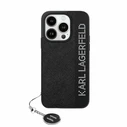 Karl Lagerfeld KLHCP15LPSAKDGCK Apple iPhone 15 Pro hardcase Saffiano Rhinestones & Charm black