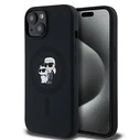 Karl Lagerfeld KLHMP15MSCMKCRHK Apple iPhone 15 Plus / 14 Plus hardcase Silicone Karl & Choupette MagSafe black