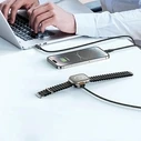 AWEI W23 cable 2in1 USB-C 100W / Lightning 10W / Watch 2.5W black