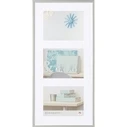 Walther Metal Wall Multi-Photo Frame 3-Opening Silver 13x18 KV338S