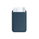 Satechi Vegan Leather Wallet Stand MagSafe wallet for iPhone (blue)