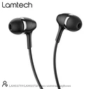 Handsfree Ακουστικά Lamtech FASHIONABLE 3,5mm EARPHONES Black