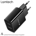 Φορτιστής Πρίζας Lamtech Travel Charger 2.4A With 2xUSB Black