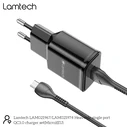Φορτιστής Πρίζας Lamtech Quick Charger USB3.0 18W With Micro USB 1M Black