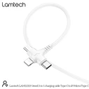 Καλώδιο USB Lamtech 3 IN 1 Charging Type-C TO Type-C/LIGHTNING/MICRO USB 1M White