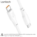 Καλώδιο USB Lamtech CHARGE AND DATA Type-C TO Type-C 60W 1M White