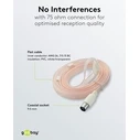 Goobay Radio Antenna DAB/FM/AM 1.75 m White