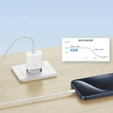 USAMS T65 US-CC226 wall charger USB-C PD 20W Fast Charging + USB-C / Lightning cable 30W white