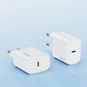 USAMS T65 US-CC226 wall charger USB-C PD 20W Fast Charging + USB-C / Lightning cable 30W white