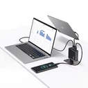 USAMS US-CC168 wall charger USB-A, 2xUSB-C T52 PD 140W Fast Charging + USB-C / USB-C cable 240W black