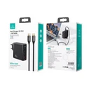 USAMS US-CC168 wall charger USB-A, 2xUSB-C T52 PD 140W Fast Charging + USB-C / USB-C cable 240W black