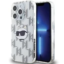 Karl Lagerfeld KLHCP15XHKLPCHT Apple iPhone 15 Pro Max hardcase IML Choupette Head & Monogram transparent