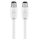 Καλώδιο Κεραίας Goobay αρσενικό σε θηλυκό 50125, <70 dB, CCS, 20m, λευκό