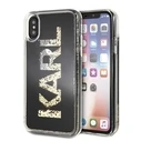 Karl Lagerfeld KLHCPXKAGBK iPhone X/Xs black Karl logo Glitter